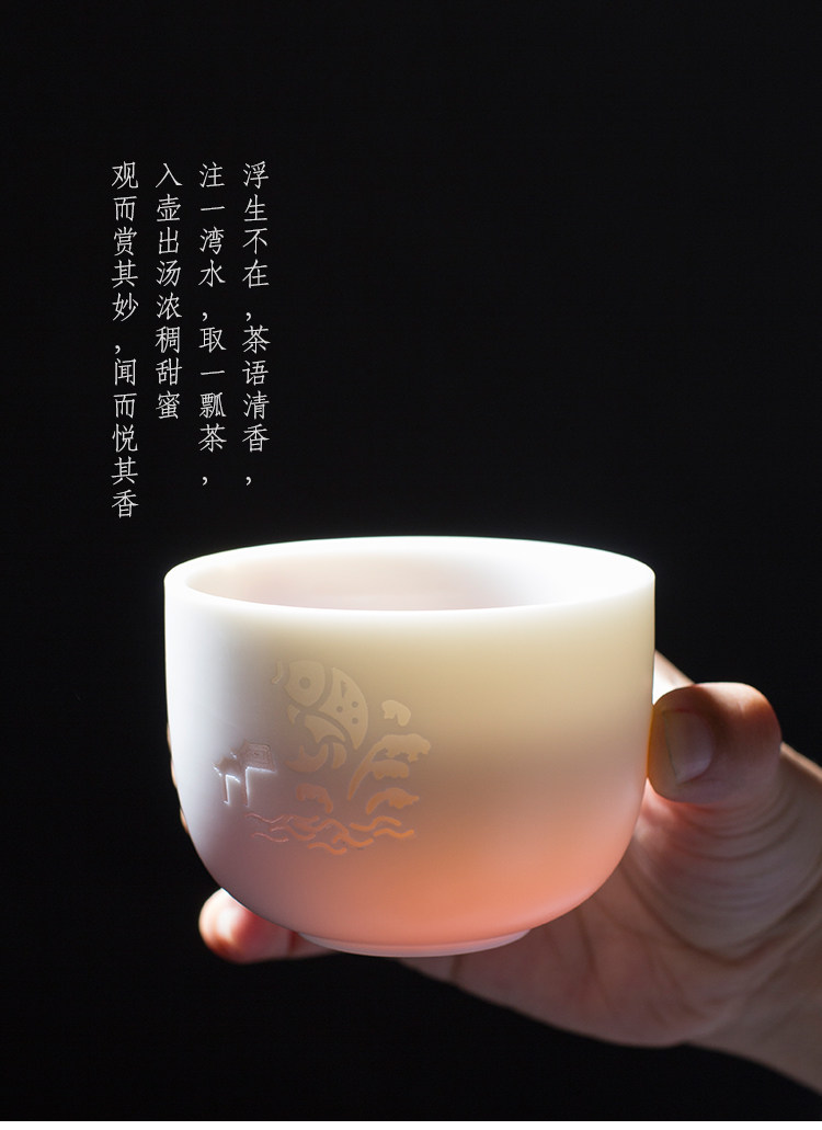 羊脂玉德化快客杯同心杯茶具套装旅行办公功夫茶具便携套组详情9