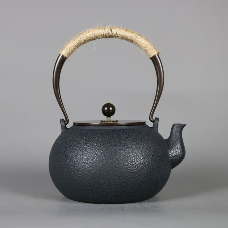 High Temperature Nitriding Iron Jug Pure Artisanal Japan Southern Old Iron Pot Imported Raw Iron Retro Style Cast-iron Cooking Tea Set of Tea Ware