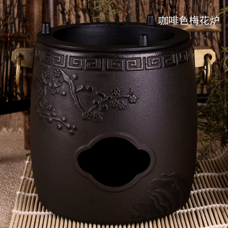 Copper ring, copper buckle, Japanese iron pot, copper stove seat, cast iron stove, pig iron charcoal stove, teapot stove, cast iron stove, special stove