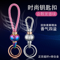New Korean perfume bag keychain cute gourd metal car keychain summer ladies buckle hot style
