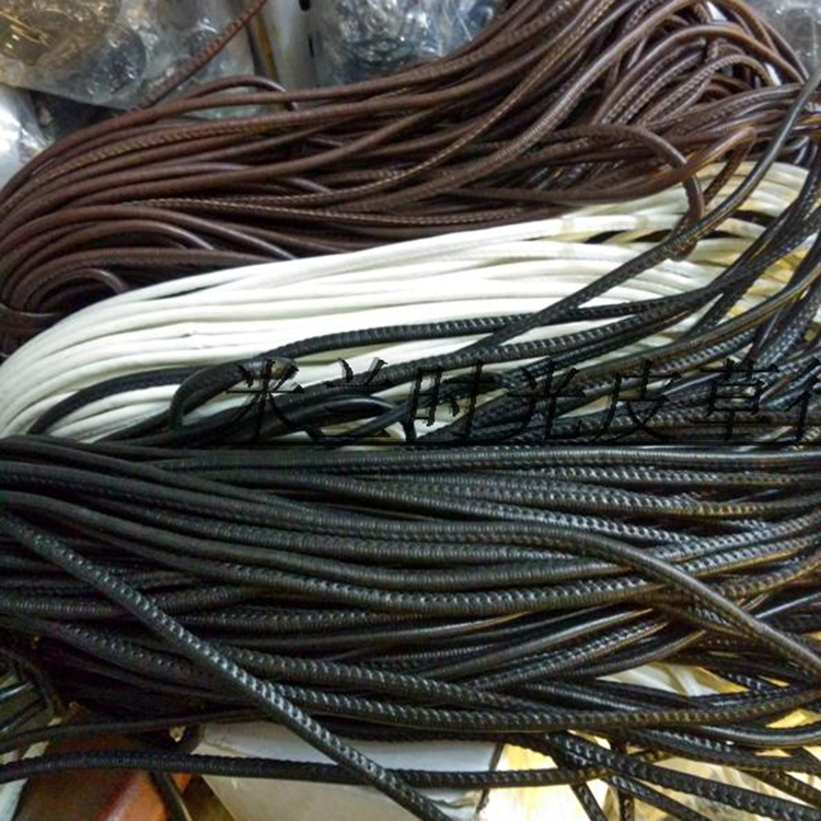 Genuine Leather Waist-Cinching Cord, Pu Leather Cord, Imported Mink Fur Coat Collar Drawstring, Body Shaping Cord, Belt, Hat Cord, Accessories