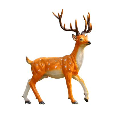 仿真梅花鹿雕塑小鹿摆件树脂玻璃钢动物花园庭院子景观装饰幼儿园