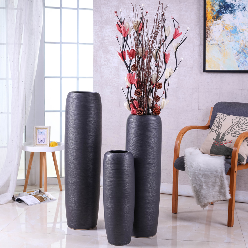 Porch is the ground vase jingdezhen ceramic simulation flowers sitting room suit flower arranging large Nordic contracted and I furnishing articles