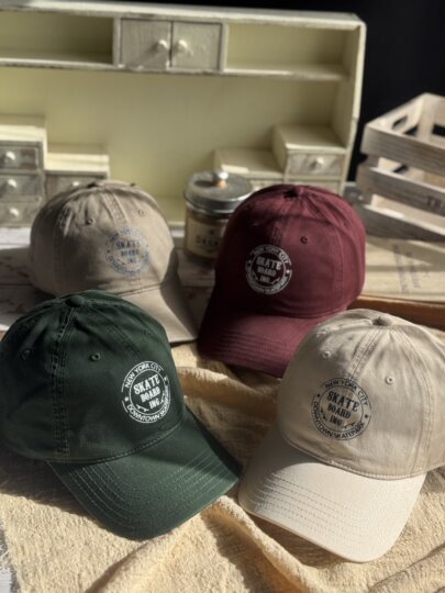 American Retro Dopamine Series Skateboard/Skateboard Print Logo Trendy Brand Baseball Cap Versatile Duckbill Cap