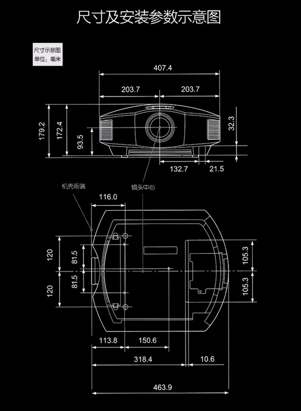 Máy chiếu Sony VPL-HW69 / 68 không dây HD gia đình không dây Blu-ray 3D4K Máy chiếu full HD 1080P Máy chiếu tại nhà không có màn hình TV VW268 chiếu tại nhà