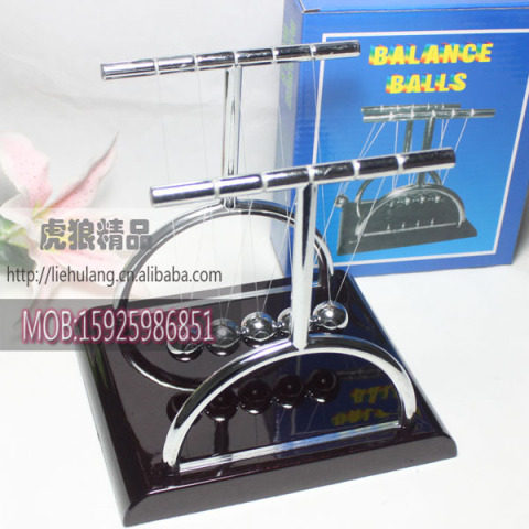 Bump ball office ຫ້ອງຮັບແຂກ Newton billiard ball home inverted small ornaments T-cup shaped Newton pendulum ball