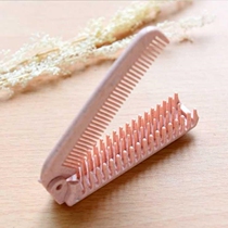 Portable wheat straw folding comb home beauty hair dense teeth comb for travel with carry-on folding small comb eco-friendly