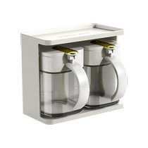Euloitte seasoning jar kitchen salt tank seasoning box containing home high-end MSG Seasoning Sauce Bottle Jar Combined Suit