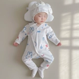 Детский осенний летний комбинезон для новорожденных, лонгслив, боди, пижама