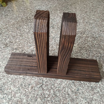 Carbonized anticorrosive wood fence mesh accessories mesh matching fixed tripod mesh footrest wooden foot bracket