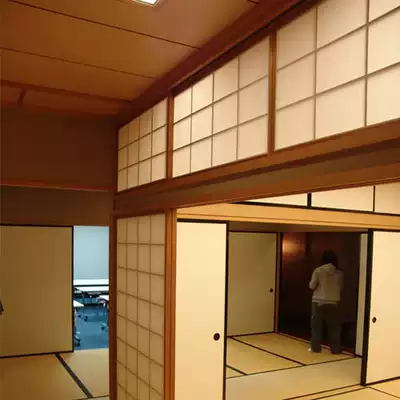 盛唐和室障子門小格子門日式移門障子鬆實木榻榻米欄間門