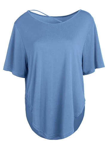 Спортивная дышащая футболка для спортзала, быстросохнущая одежда для йоги для отдыха, популярно в интернете, для бега