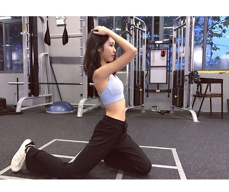 Anneun làm đẹp trở lại áo ngực yoga mà không có vành nhảy đồ lót chạy tập hợp áo ngực thể thao chống sốc áo thể thao áo bra tập yoga