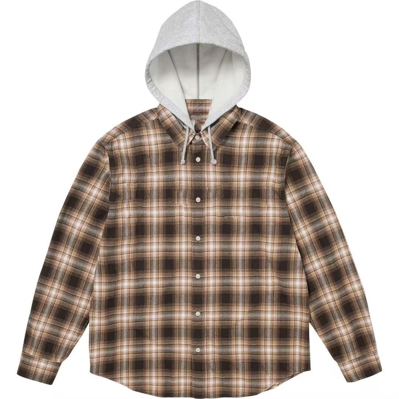 Flannel Hooded Shirt