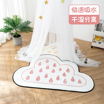 Alien cloud cartoon floor mat door mat entrance toilet door mat absorbent toilet bathroom non-slip mat mat mat