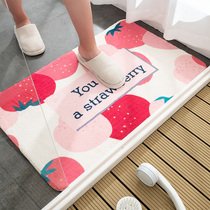 Access floor mat Access door mat carpet bedroom kitchen bathroom toilet toilet door non-slip mat absorbent foot pad