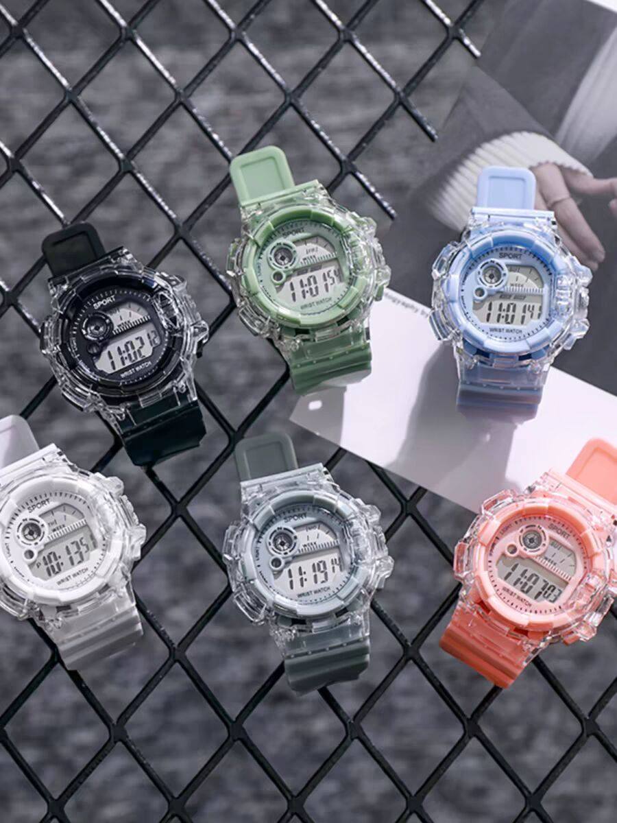 Academy-Style Watches for Women, Suitable for Middle and High School Students, Trendy and Stylish Sports Electronic Watches for Children and Boys