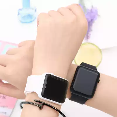 Waterproof junior high school women's watch Korean student LED non-smart touch screen couple electronic watch children's watch boy
