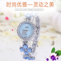 2018 Watch Womens Four Leaf Grass Waterproof Brief Lady Student Fashion New Trend Ulzzang Bracelet Korean version