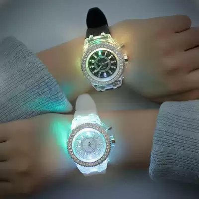 South Korea ulzzang luminous led personality exo trend men and women children simple primary and secondary school children's watches