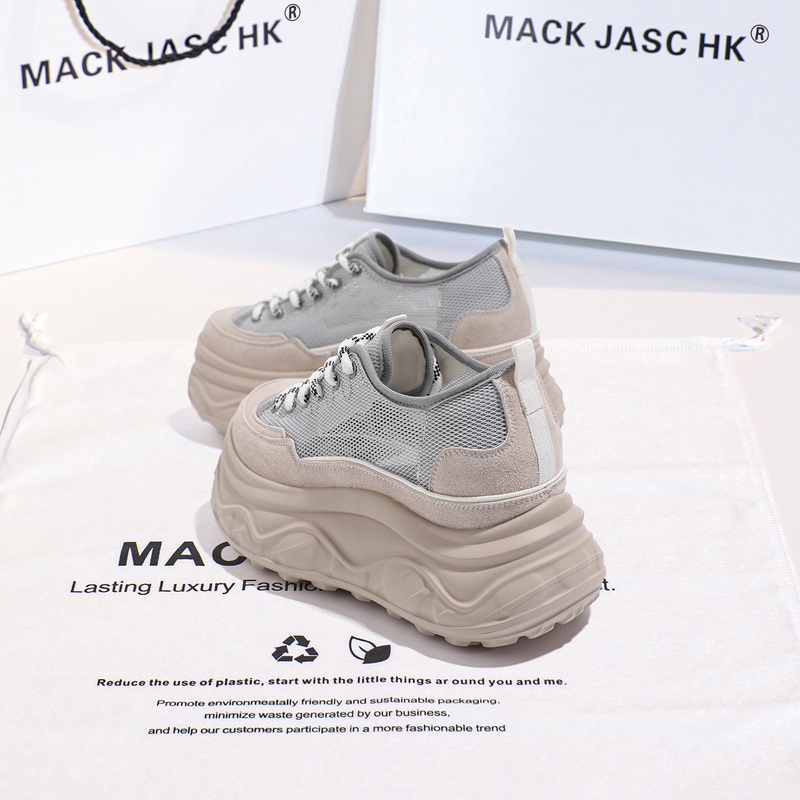 Hong Kong Mk Height-Increasing 9cm Casual Shoes for Women 2026 Summer New Fashion Versatile Breathable Sneakers for Petite Individuals