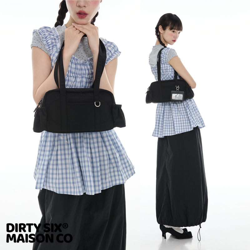 Dirtysix 2025Ss Original Hani Baguette Lightweight Nylon Underarm Baguette Bag Dirtysix 2025Ss Original Hani Baguette Lightweight Nylon Underarm Baguette Bag