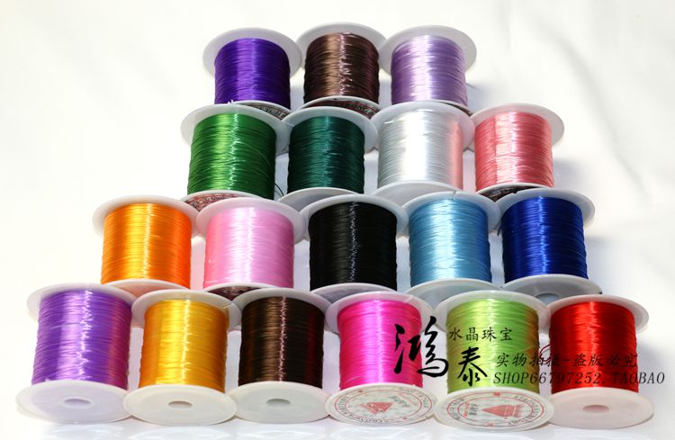 Nhập khẩu tinh thể dây đàn hồi tốt da đàn hồi dây trang sức tự làm với vòng tay handmade đính cườm - Vòng đeo tay Clasp vòng tay đẹp
