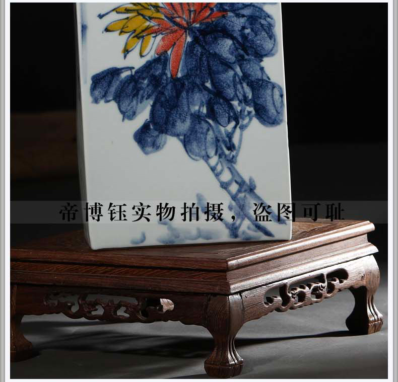 Jingdezhen blue and white by patterns of hand - made ceramics of large vases, flower arranging and calligraphy scrolls cylinder furnishing articles