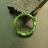 #F549 No. 23 yellow and green natural A-grade old jadeite ring