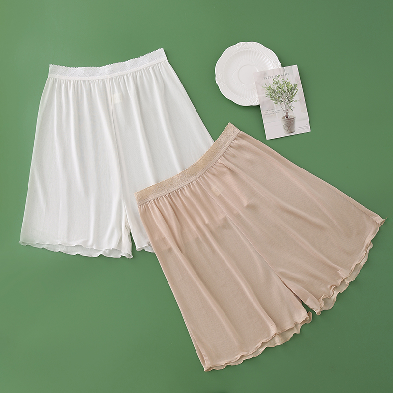 32-Needle Thin Silk High-Waisted Anti-Exposure Safety Shorts for Women, Leggings, Underpants, Skirt Pants, 100% Mulberry Silk Three-Quarter Pants for Summer 32-Needle Thin Silk High-Waisted Anti-Exposure Safety Shorts for Women, Leggings, Underpants, Skirt Pants, 100% Mulberry Silk Three-Quarter Pants for Summer