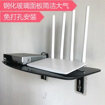 TV set-top box shelf Punch-free bedroom wall router storage box Living room wall bracket