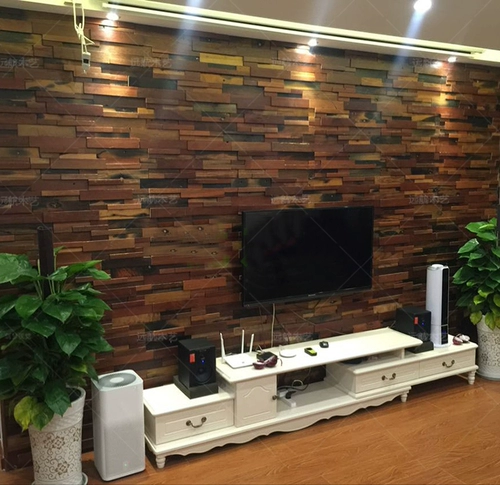 Ретро мозаика из натурального дерева