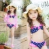 Đồ bơi mới dễ thương vừa và nhỏ cho bé công chúa bikini bikini ba mảnh ngọt ngào cho bé mùa xuân nóng bỏng Hàn Quốc Bộ đồ bơi của Kid