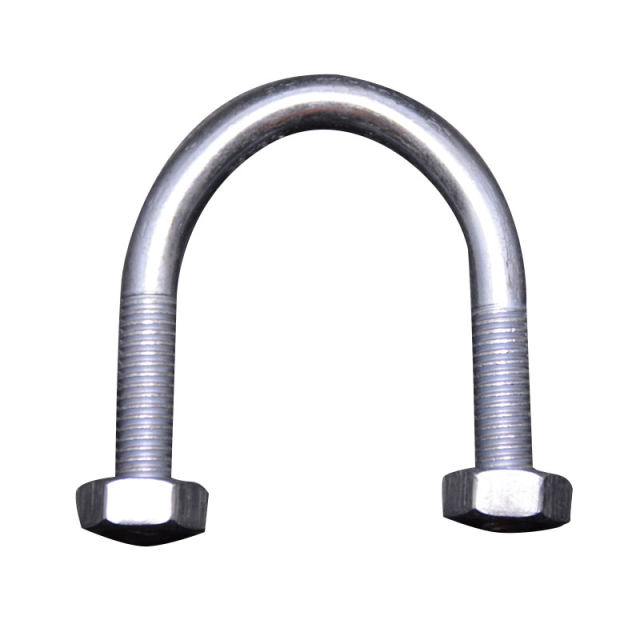 ມາດຕະຖານແຫ່ງຊາດ U-shaped pipe clamp bolt screw galvanized clamp hoop hose clamp stainless steel pipe clamp pipe fixing card custom-made