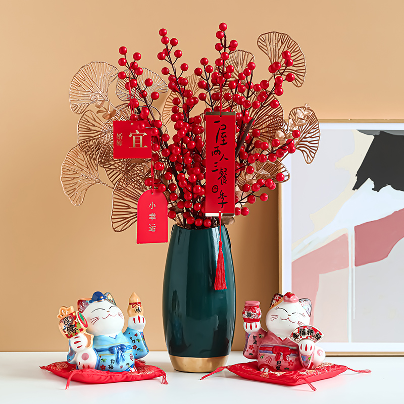 New Year's Fashion Household Living Room TV Wine Cabinet fitted with the New House Wedding Room Decorations Wedding Gift