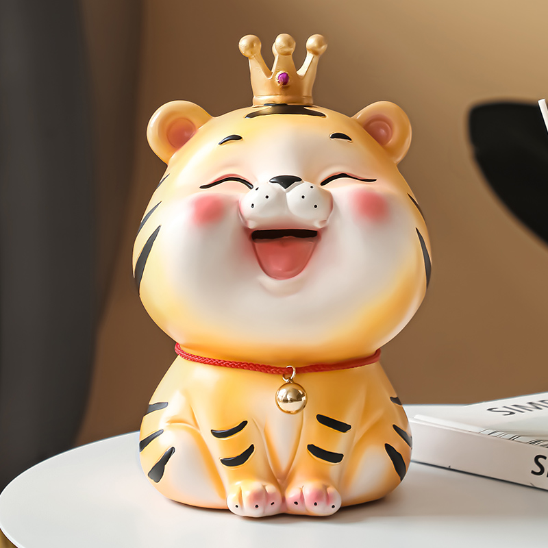 Little Tiger Orniver Chinese Year of the Tiger Mascot Cai Home Desktop New Year Decoration Spring Festival Gift Piggy Bank