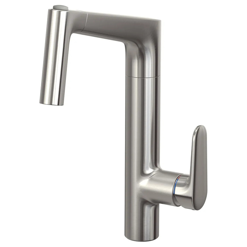 Ikea Maihorn Kitchen Mixer Tap with Pull-Out Spray Head, Stainless Steel Color