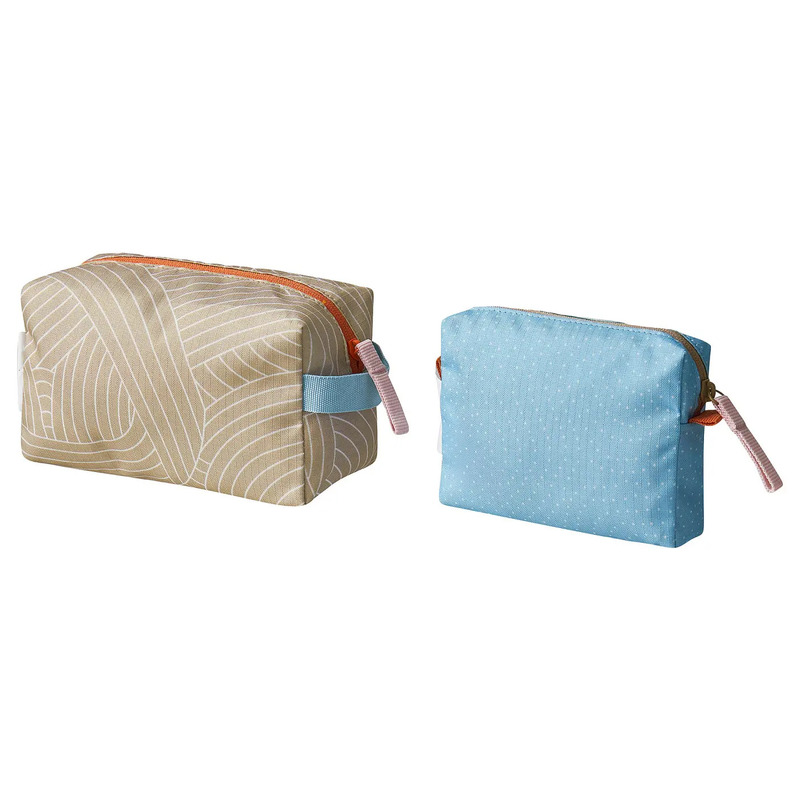 Ikea Storage Bag, Two-Piece Set, Patterned Ikea Storage Bag, Two-Piece Set, Patterned