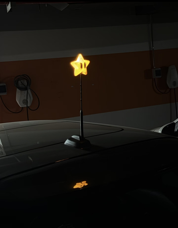 Mini Car Antenna Decoration Mario Creative Star Night Light Cute Atmosphere Light Personalized (Antenna Not Included) Mini Car Antenna Decoration Mario Creative Star Night Light Cute Atmosphere Light Personalized (Antenna Not Included)