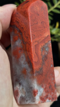 Laos Cinnabar Peach Blossom 22*21*78m m No. A036 The seal material is intact without cracks