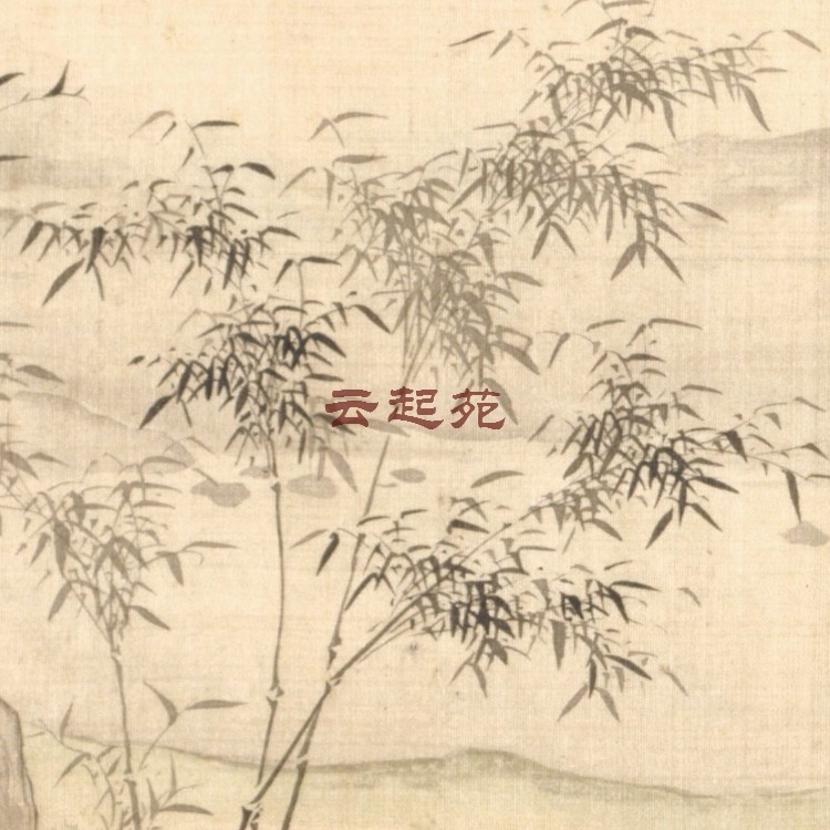 Mintao Macro Bamboo Forest Lone Crane Figure F High-definition Electronic Photo 48M Decorative Promotional Material