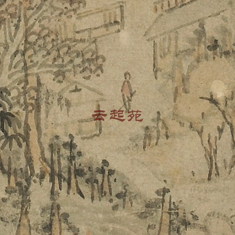 Ming Wen Boren Landscape Map Z HD Electronic Picture 50M Decorative Promotional Material