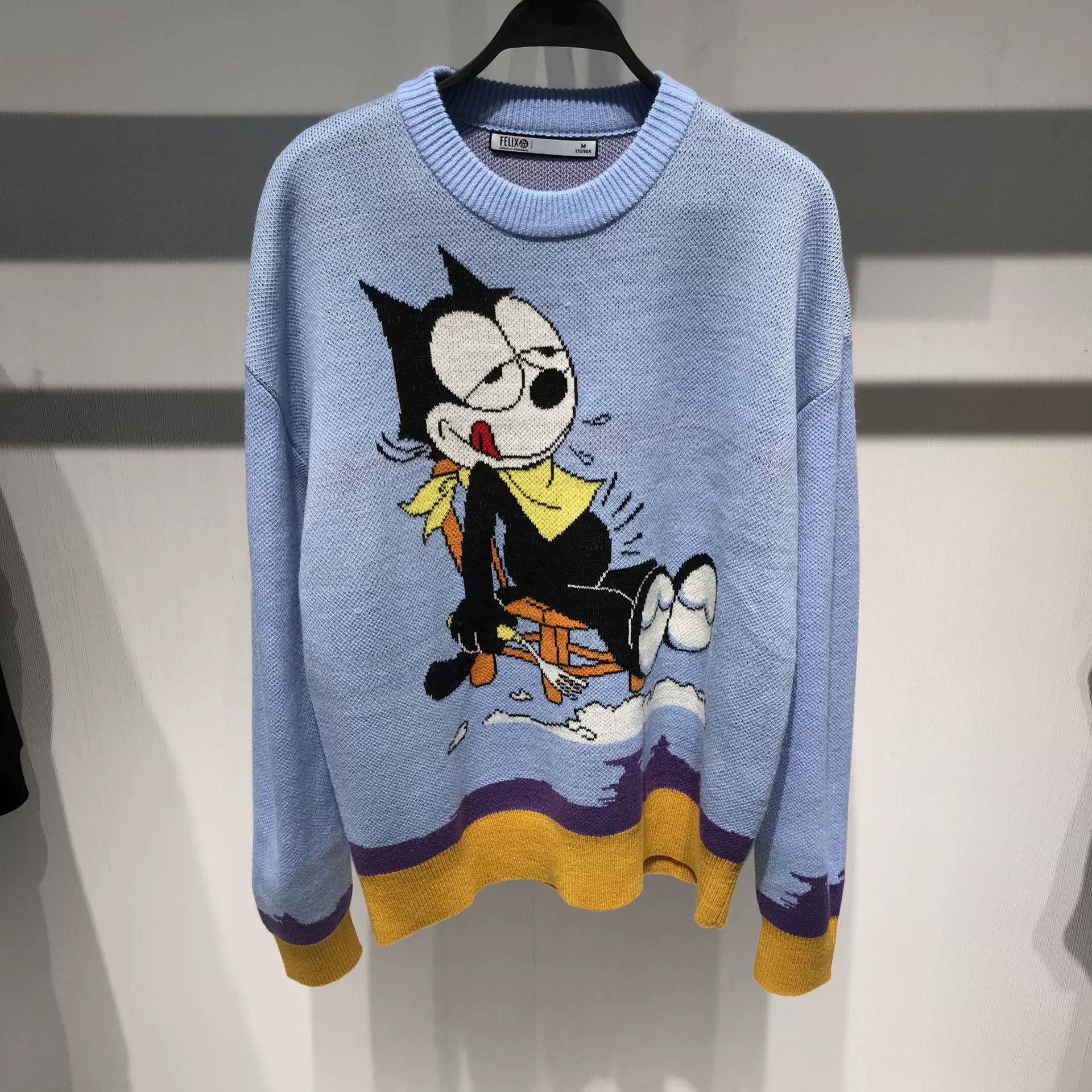 TÌNH YÊU BIRD nam PEACE mùa thu và mùa đông thương hiệu áo len màu xanh áo len áo len cardigan B2EB94179 - Áo len