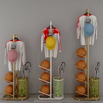 Basketball containing shelf Home Indoor football racket Pendulum Storage Rack Badminton Totheon Sports Containing Basket