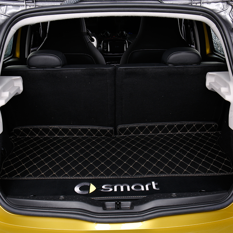 Mercedes-Benz smart 4-door modified trunk mat leather protection decoration anti-dirty and easy to clean fully surrounded tail box mat