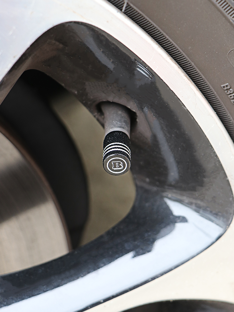 Mercedes smart modified car valve cover aluminum alloy wheel leak-proof valve core cap BRABUS standard decoration