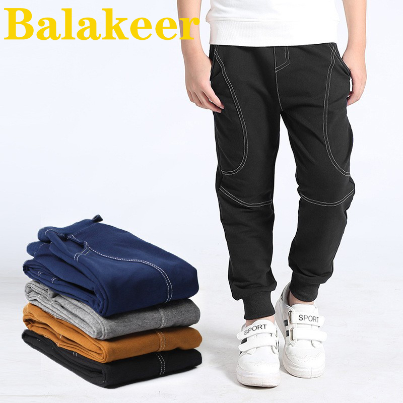Barra children's pants 2022 spring and autumn Korean version of the new children's sports pants, big children's pure cotton loose casual children's pants