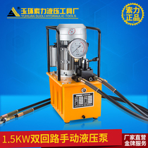 Double loop ultra high pressure electric pump hydraulic pump station oil pressure station hydraulic oil pump power 1 5 KW