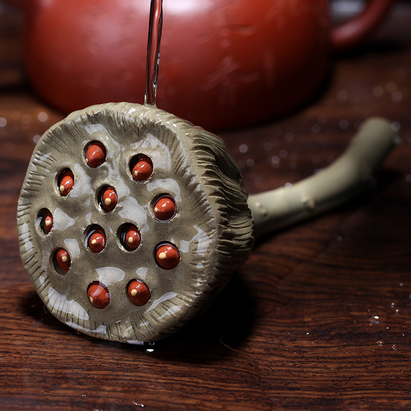 Handmade Tea Play Purple Sand Tea Ceremony Tea House Tea Spotting Accessory Accessories can raise lotus seeds Lotus Seed Tea Spoonful of Lotus Seeds