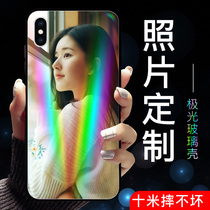 Custom mobile phone shell photo Apple X any model 12min model xsmax couple xr custom-made 7plus self-made 11 tide map 12pro photo custom-made 12 glass 12p